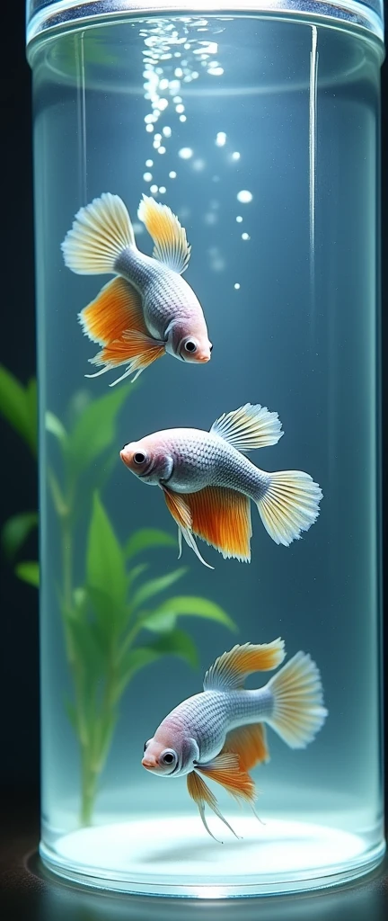 (masterpiece:1.2,Highest quality,Ultra-high resolution,Very detailed,Realistic,Ultra-high resolutionのカメラ),8k,wallpaper,(A white-bottomed aquarium photographed from above),(Detailed depiction of the aquarium, Removes water reflections:2.0),(Two bettas swimming),Cool photos,