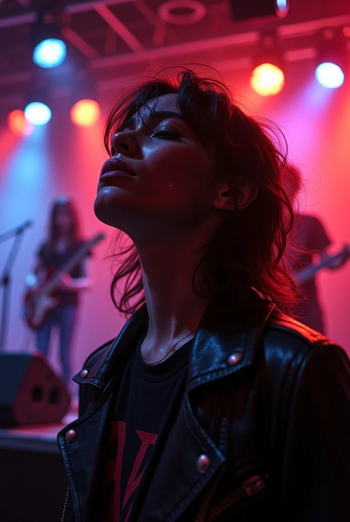 Profile photo at a music-related show, shows, bands, emo and rock that makes whoever sees the photo feel a connection or memory