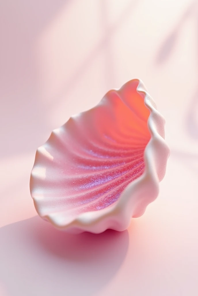 Create a pink shell design for brand logo 
