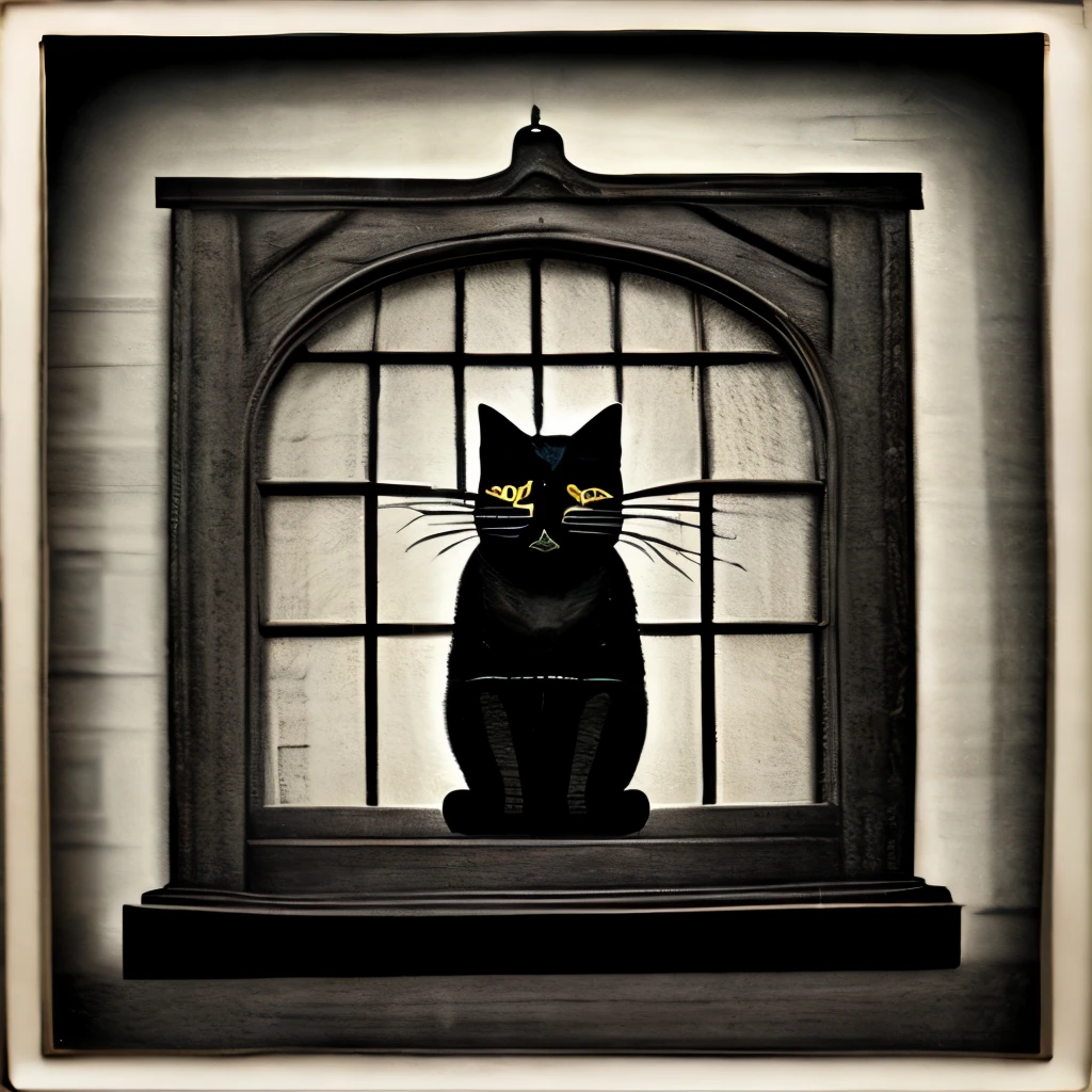 John Kenn Mortensen Style - Surreal、Black and white photography、Contemporary photography、Reading cat