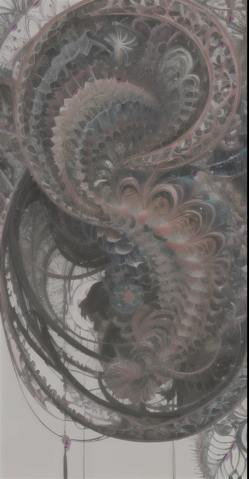 Official Art, unity 8k wallpaper, Super detailed, beautifully、aesthetic, masterpiece, Highest quality, (zenTangle, Mandala, Tangle, enTangle), (Fractal Art:1.3) ,( One person:1.4), Very detailed, Dynamic Angle, Cowboy Shot, The most beautiful form of chaos, elegant, Brutalist design, Vibrant colors, Romanticism, James Jean, Robbie Dowie Anton, Ross Tran, Francis Bacon, It was freezing cold, Adrian's genius, Petra Cortright, Gerhard Richter, takato yamamoto, Ashley Wood, Atmospheric, Ecstasy of Musical Notes, I can see the flowing notes,gear