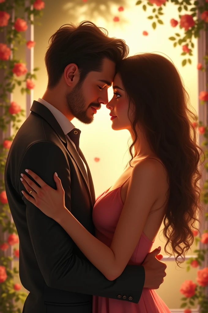 One couple is in a romance
