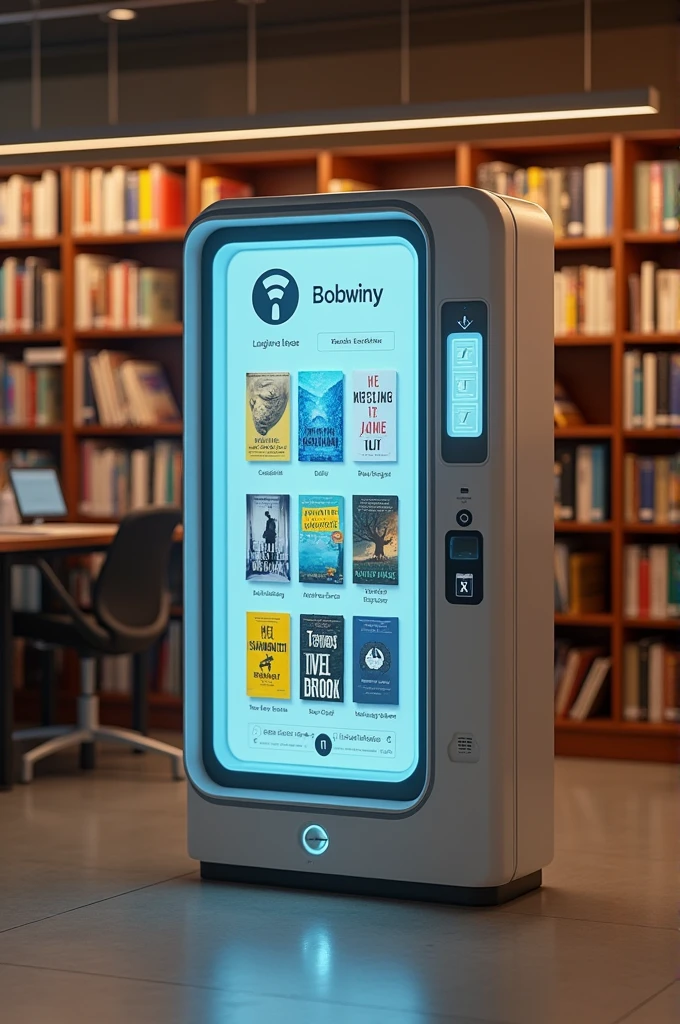 Smart book lending machine that uses AI