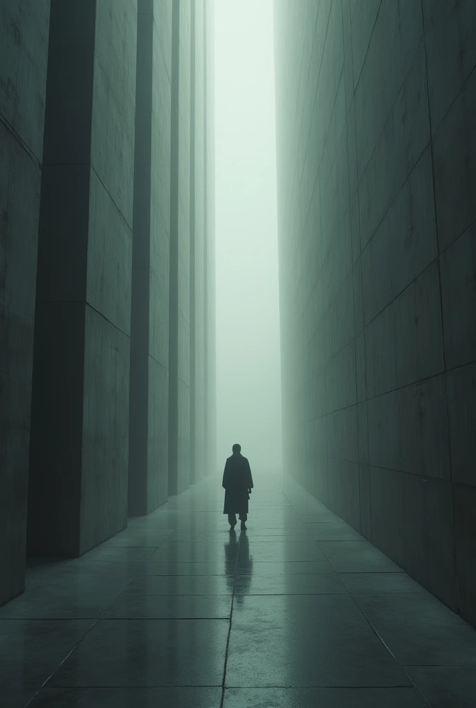 Take me a picture of a realistic liminal space
