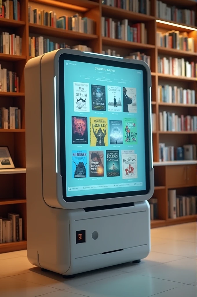 Smart book lending machine that uses AI