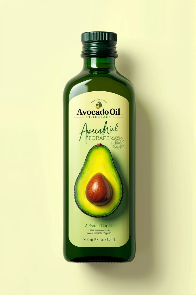 Make me a label on avocado oil 