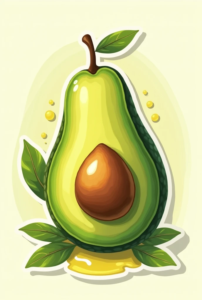 Make me a sticker about avocado oil