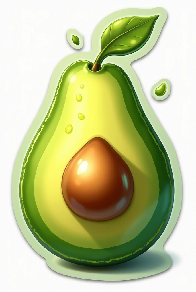 Make me a sticker about avocado oil that says aceipal 