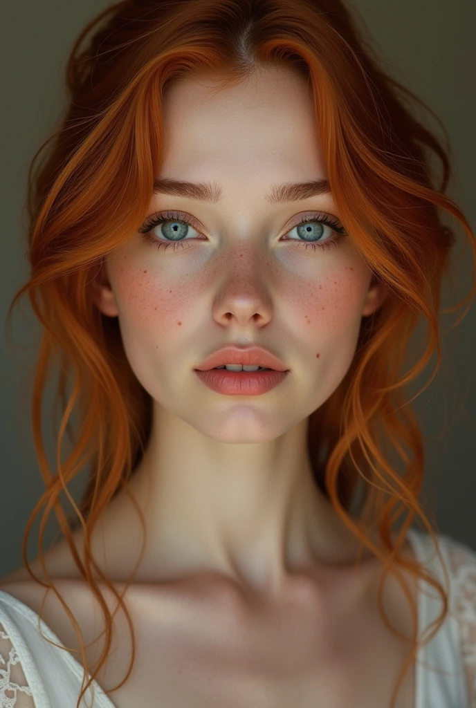 Freckled woman