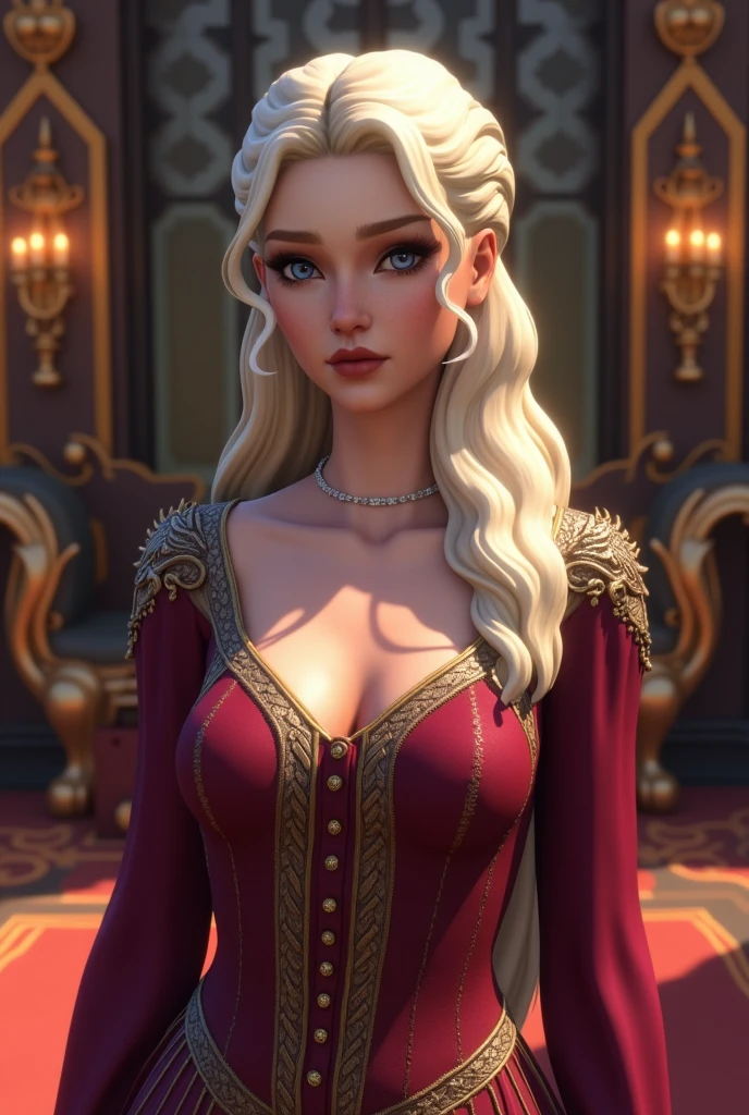 A Targaryen woman in The Sims 4