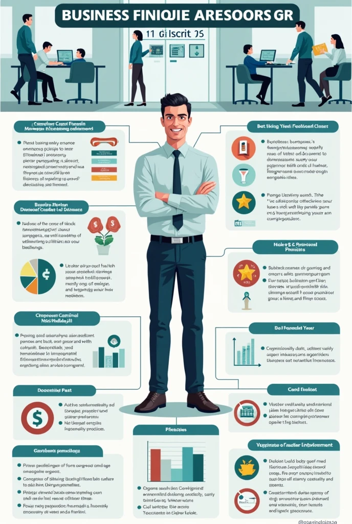 create a poster on how to handle a business finance