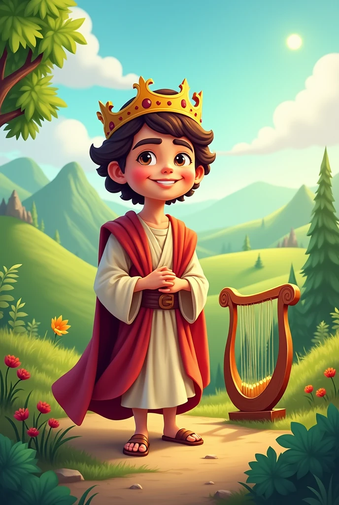 King David cartoon image