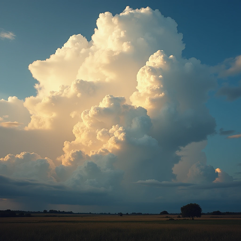 background。cumulonimbus。Summer sky。