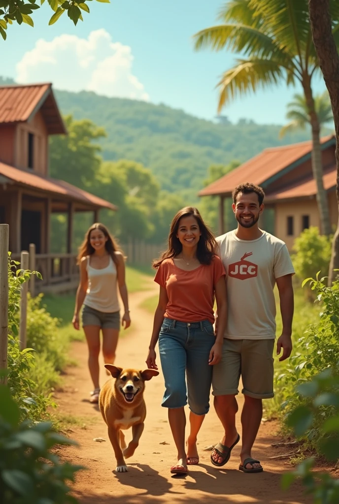 Humana
Brazilian woman, with her brother and sister on the farm. Ventando cachorro