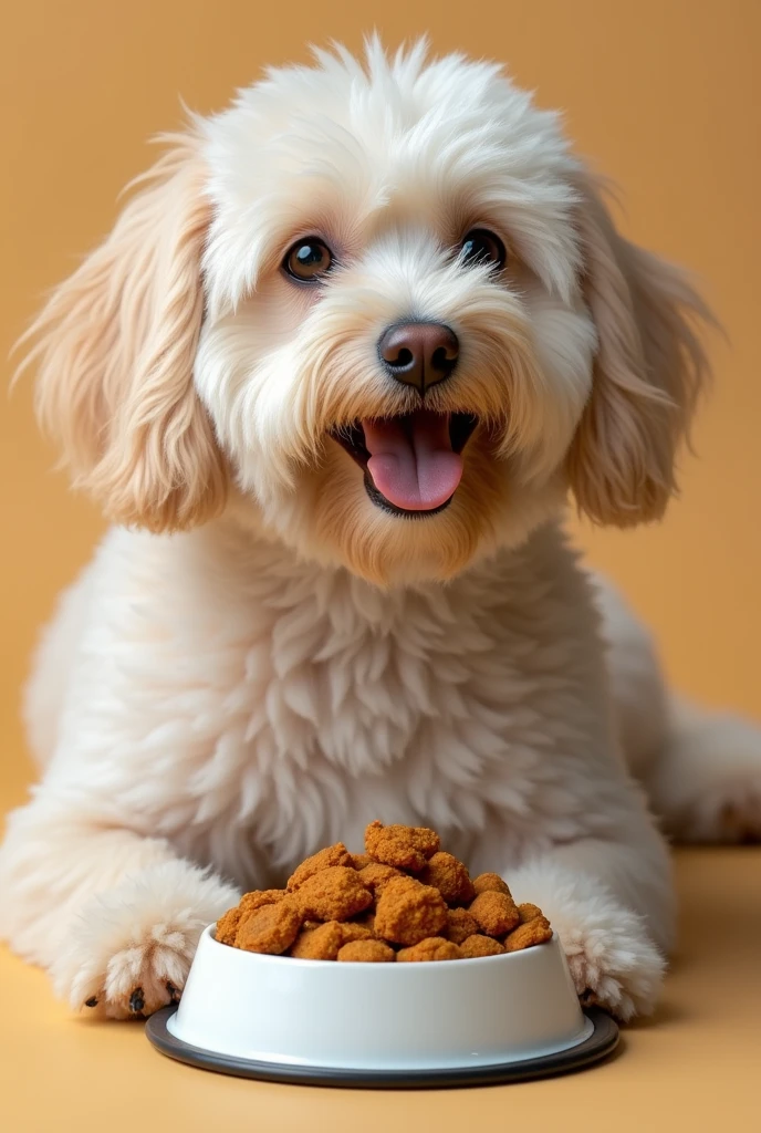 Personalized dog food with fresh and natural ingredients, through an online service, where dog owners can access a variety of feeding options tailored to the individual characteristics of their pet, like the race, Age, the weight, activity level and any particular health conditions. Offering options for dogs with food allergies or intolerances in biodegradable and compostable packaging, promoting sustainability. No dry products, if not products such as meat and fresh vegetables, custom prepared. the brand is called blunt
