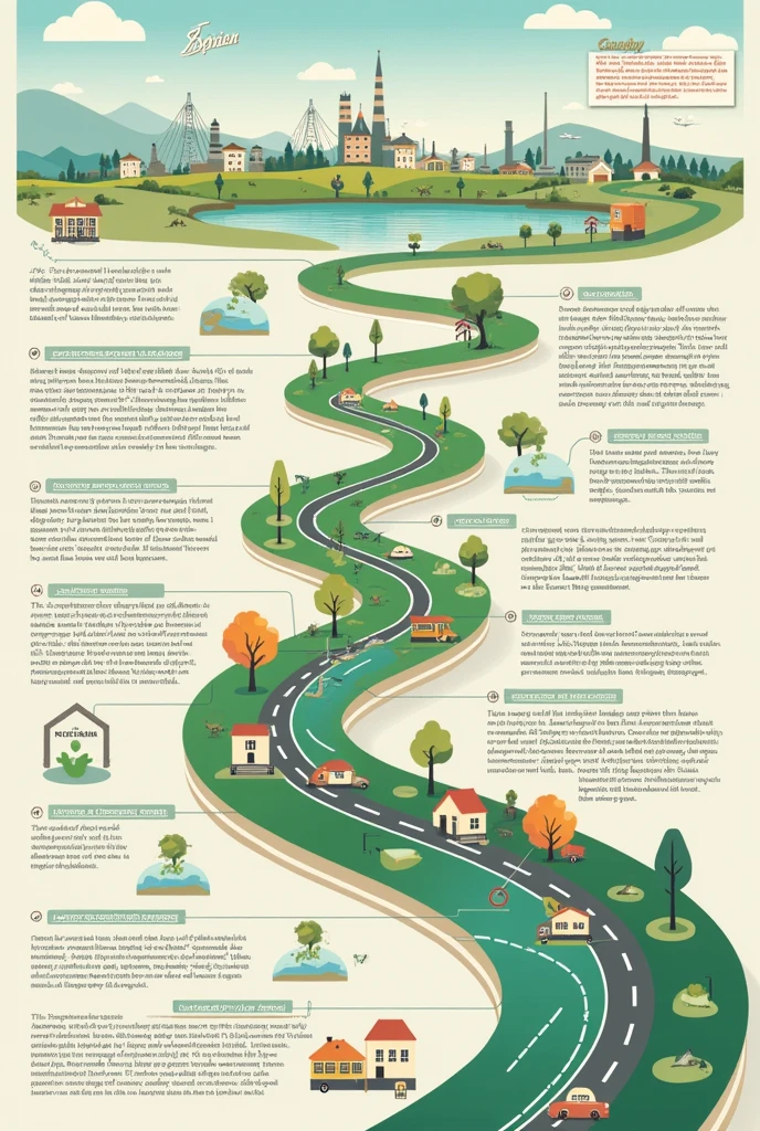 Make a timeline summarizing the history and evolution of environmental problems in Spanish 