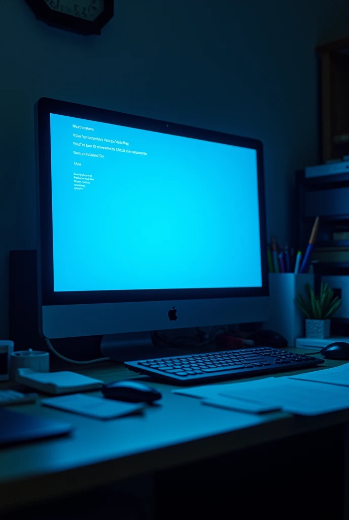  using the computer but it gives a blue error screen on the PC