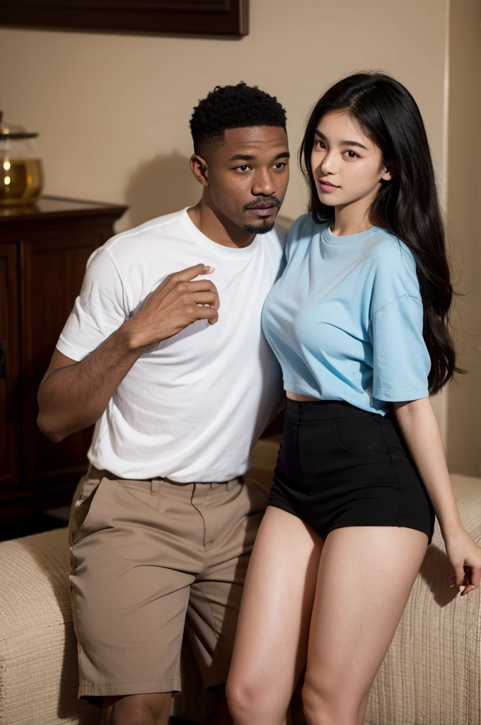 Black Father with sexy daughter y.o