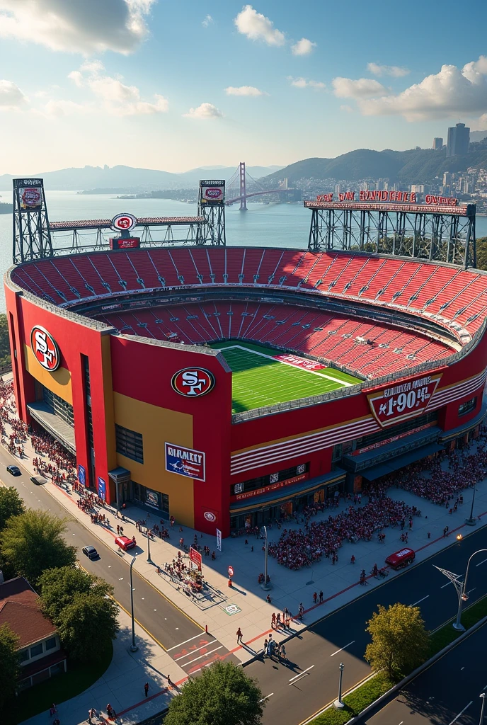 San Francisco 49er Stadium with Logo