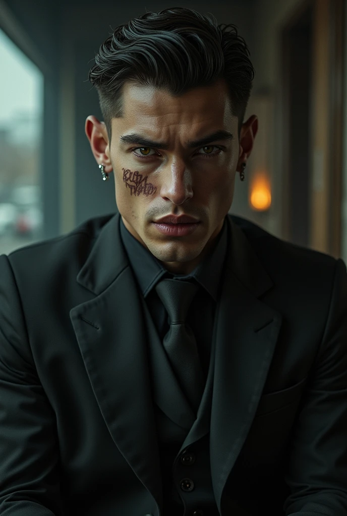 Young mafia man on book cover