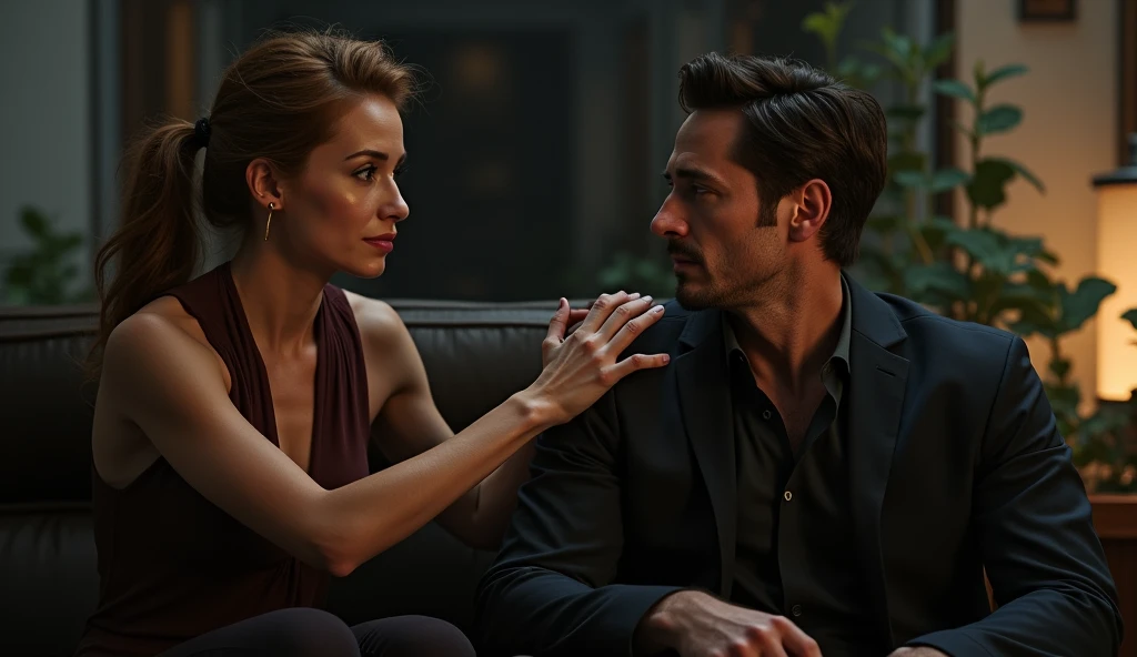 Scene 30: Pepper’s Reassurance*
Pepper reassures Tony Stark that he made the right choice. They share a quiet moment of peace.