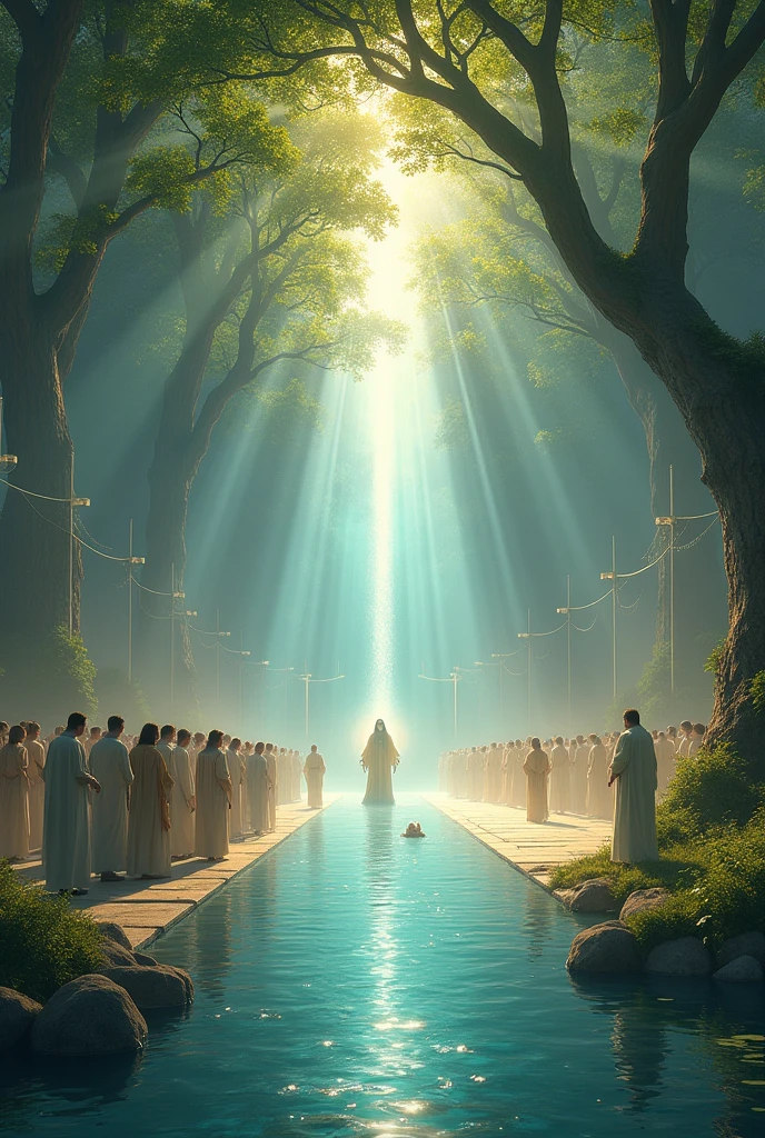 Apocalipse 22:1-3
[1] Then, showed me the river of the water of life, bright as crystal, that comes out of the throne of God and of the Lamb. [2] In the middle of your square, from one side of the river to the other, Is the tree of life, that produces twelve fruits, Bearing its fruit from month to month, And the leaves of the tree are for the healing of the people. [3] There will never be any curse again. Nela, the throne of God and of the Lamb will be. Your servants will serve you,