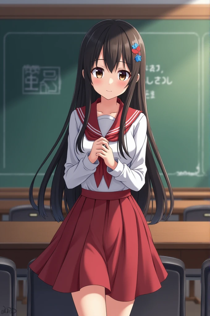 Anime version woman has sex in a school