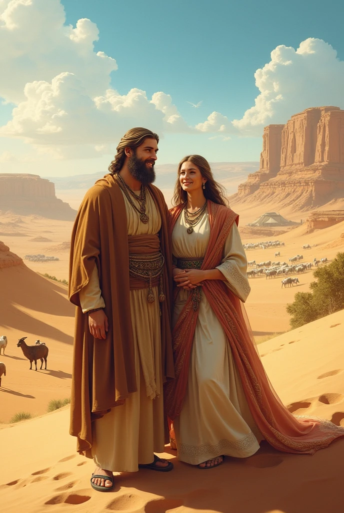 Isaac and Rebekah become rich in the desert