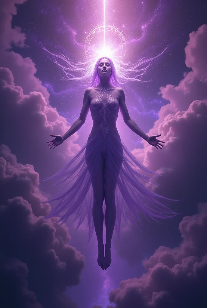 A man spiritual being of the purple universe