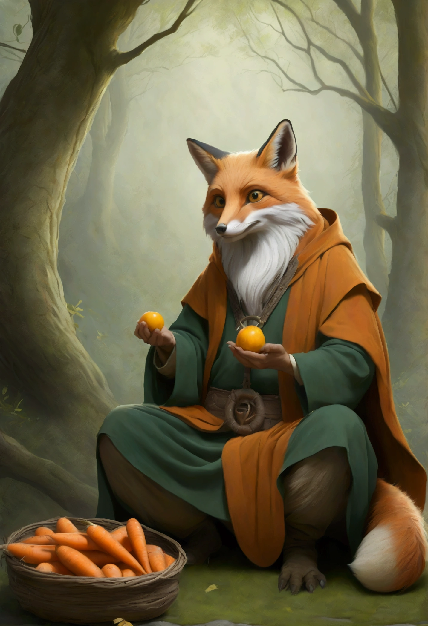 **The Fox and the Forest Guru**
in the enchanted forest, a fox named Cunning, wanting to live without working, pretended to be a guru capable of solving all animal problems. She spread that, in exchange for small contributions, would offer miracle cures and solutions.
o coelho, seeking healing for your family, handed over carrots hoping for a magic potion, that was never done. The owl, in financial difficulties, handed over mice in exchange for a secret of wealth, that never arrived.
logo, The animals realized that nothing changed and that Ascuta was just hoarding the gifts. Revolted, they got together, unmasked the scam and drove the fox out of the forest.
**Moral of the story:** Don't trust in miraculous promises; Muitas vezes, are scammers' tricks.