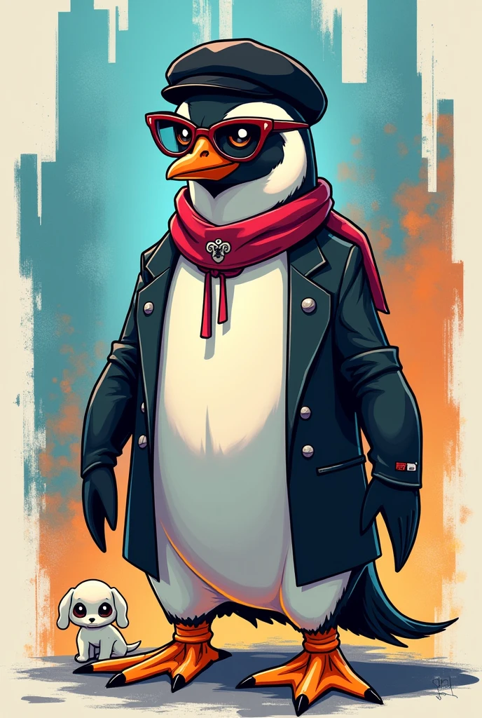 A penguin with clothes, artist, communicator and programmer, loves puppies (skullgirl style)