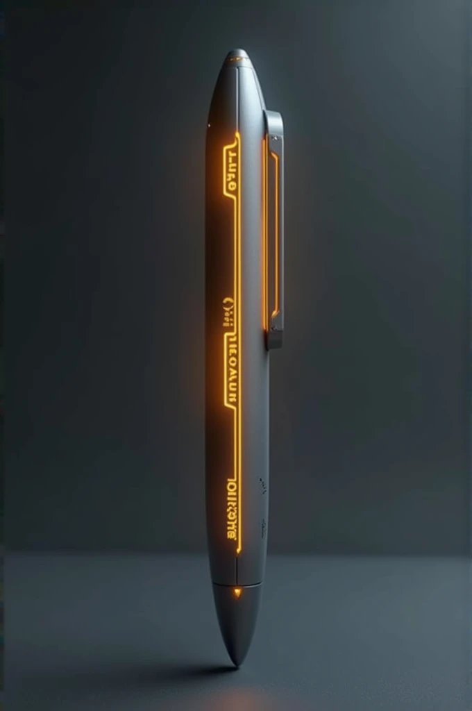 Pen with sensors and aromas, yellow LED lights