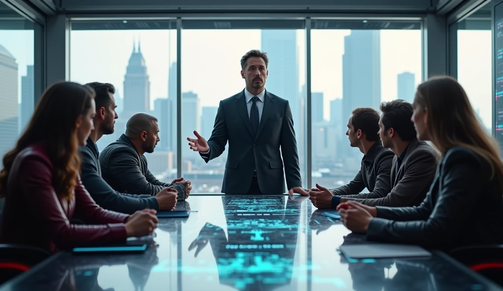 Scene 34: Team Meeting*
Tony Stark meets with the Avengers, sharing his new insights and strategies. The team is more united than ever.