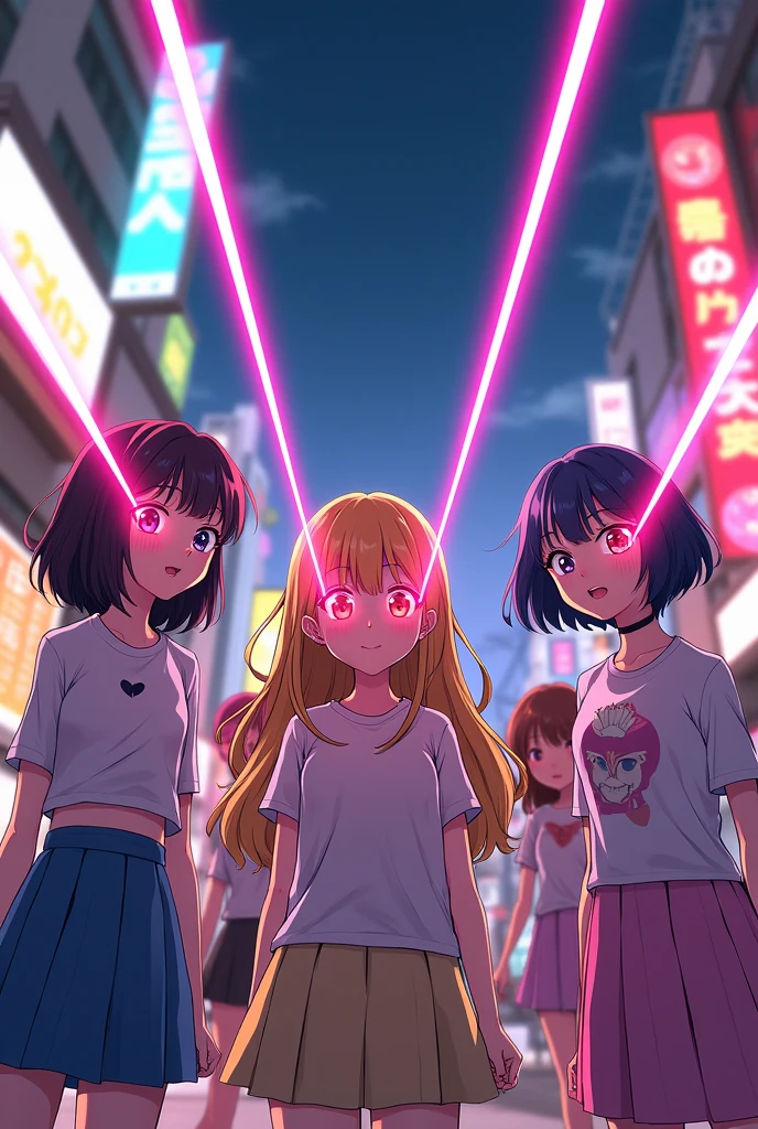 Laser Eyes Club, Cute Girls, Japanese, Community,Lasers coming out of the eyes