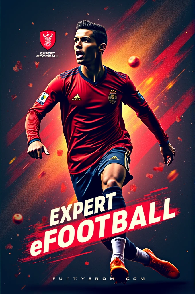 I want to make a sports design for my Instagram profile picture, in the background with a very beautiful design, with Cristiano Ronaldo, e o nome Expert Efootball, what would be the name of my company