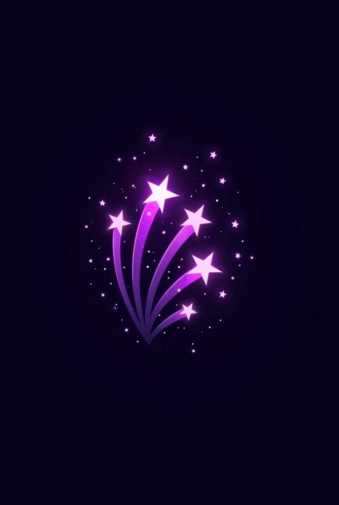 A logo that says shooting stars of a group that has purple and black