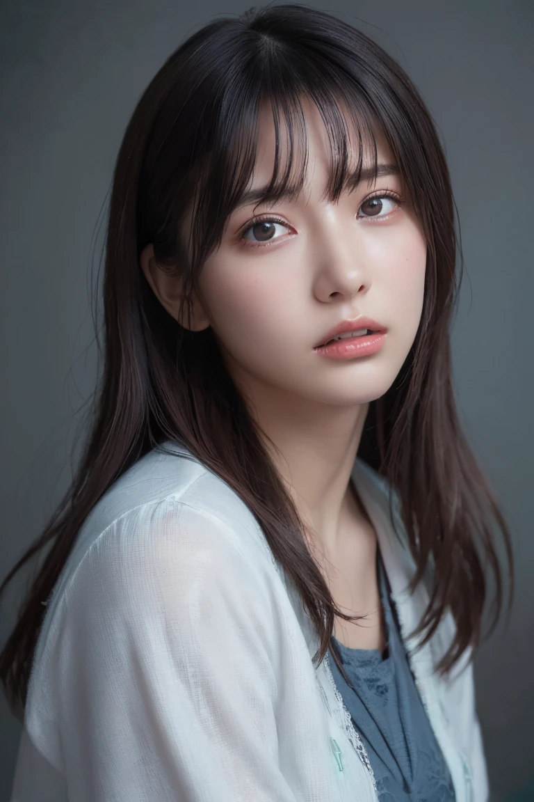 (Highest quality:1.4),(masterpiece:1.4),(Realistic:1.4),(Realistic:1.2),(超High resolution, RAW Photos:1.4),(High resolution, Very detailed:1.2),(8k:1.2),photograph,a photo of a dark-haired,one person's,alone,(((Celadon lace bra:1.3))),((Big Breasts)),(((Large areola:1.4))),((Upper Body:1.3))