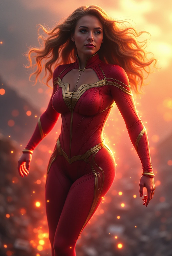 A powerful fullbody bodysuit, inspiring superwoman, eternally dedicated to protecting her world, beautiful detailed eyes,beautiful detailed lips,extremely detailed eyes and face,long eye lashes,sexy belly, big buttocks, small waist, big breasts,nude, ?????,superhero minicostume,flying in the sky,glowing energy aura,dramatic lighting,cinematic composition,vibrant colors,digital art,photorealistic,8k,best quality,masterpiece