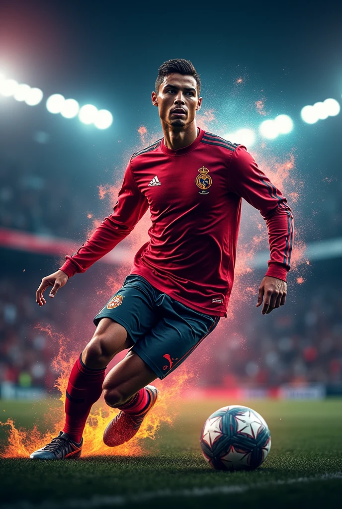 I want to make a sports design for my Instagram profile picture, in the background with a very beautiful design, with Cristiano Ronaldo, e o nome Expert Efootball, what would be the name of my company With the resolution 1080x1080
