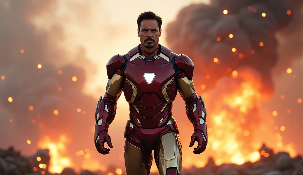 Scene 36: Iron Man’s Resolve
Tony Stark stands firm, showing no fear. The battle is swift, with Tony ending it decisively.