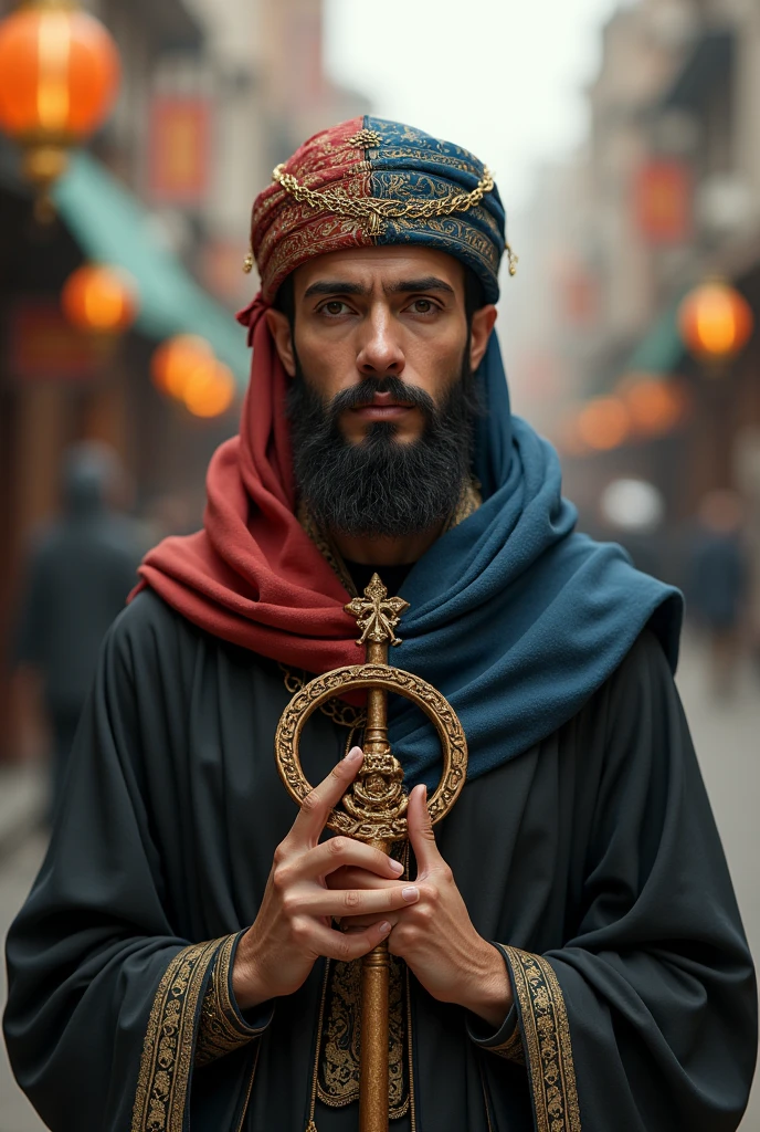 A citizen who belongs to a religion that half represents one religion and the other half of this person represents a different religion the other half