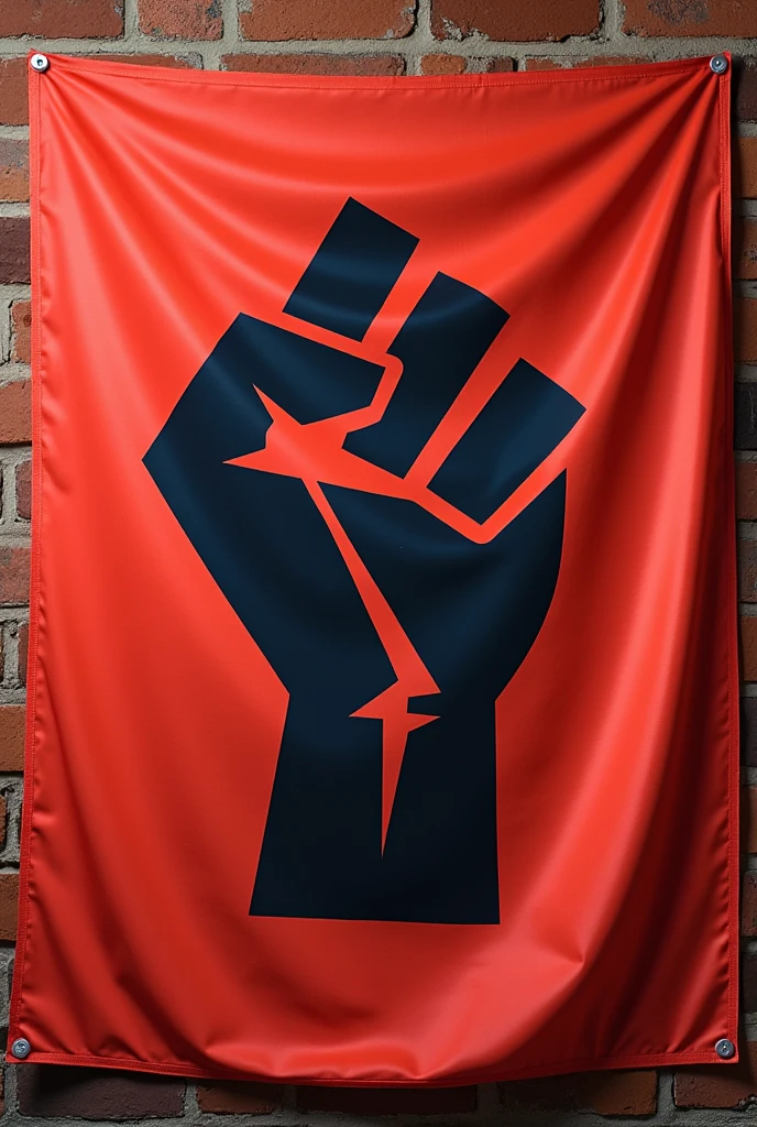 Flag size 20*30cm with anti-corruption symbol