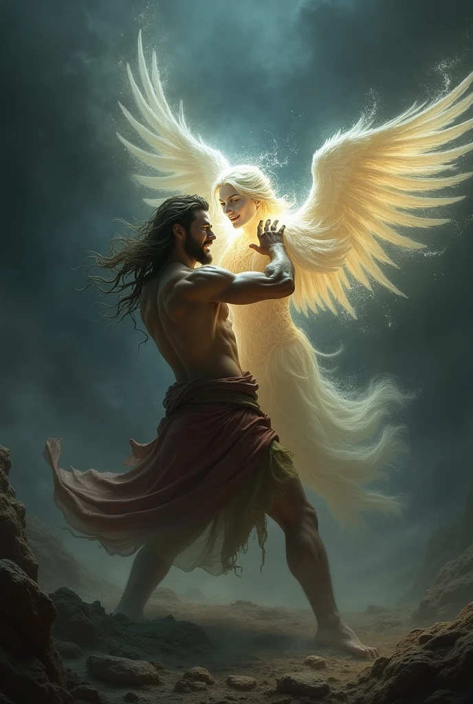 
Jacob wrestling with angel