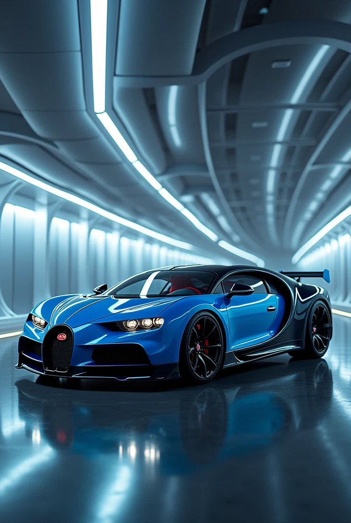 A shoe in the shape of a Bugatti car 