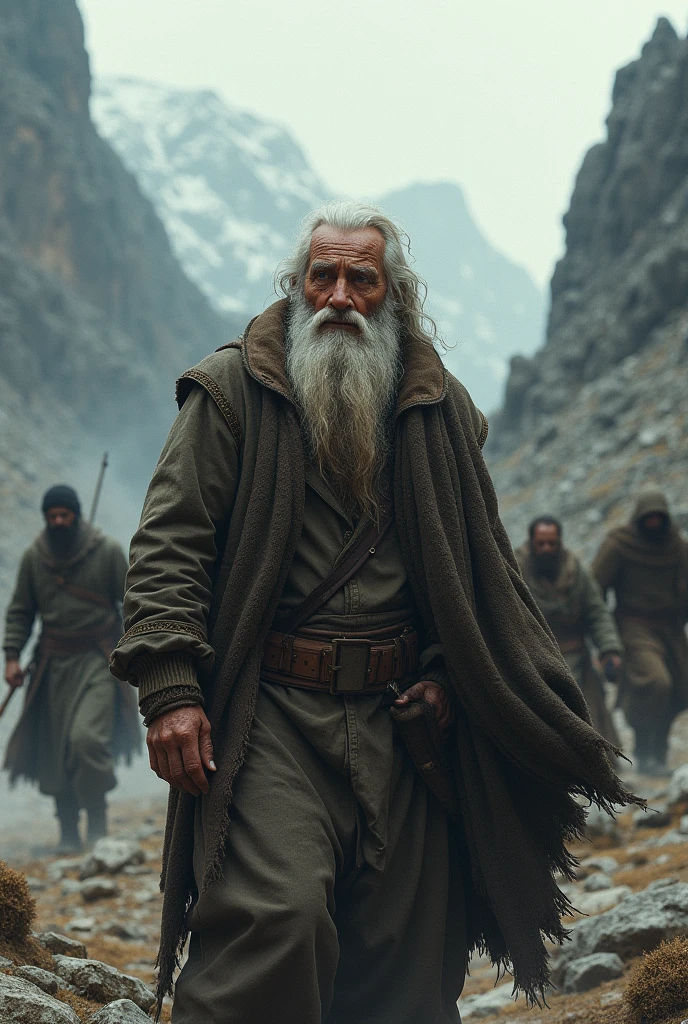 Old man from the mountains being assaulted by gringos