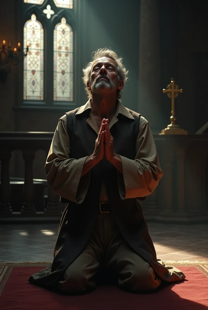 A praying man
