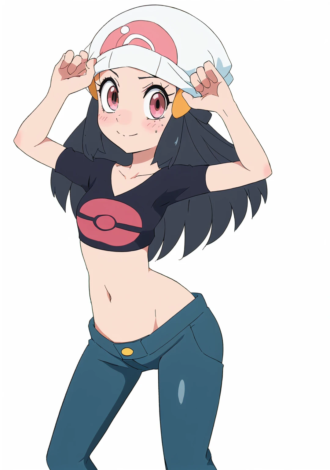 Girl, Girl anime, Girl del mundo Pokémon, black fur, hazel eyes, 