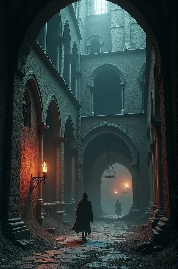 Scenes inside the terrible castle
