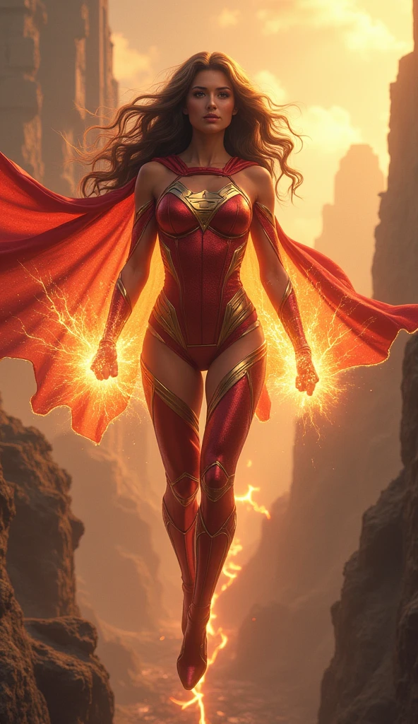 A powerful fullbody bodysuit, inspiring superwoman, eternally dedicated to protecting her world, beautiful detailed eyes,beautiful detailed lips,extremely detailed eyes and face,long eye lashes,sexy belly, big buttocks, small waist, big breasts,nude, naked,superhero minicostume,flying in the sky,glowing energy aura,dramatic lighting,cinematic composition,vibrant colors,digital art,photorealistic,8k,best quality,masterpiece, high quality, (RAW photo, best quality), (realistic, photorealistic: 1.4), (extremely delicate and beautiful: 1.4), amazing, fine details, masterpiece, ultra detailed, high resolution, best illustration, best shadow, intricate, ( extremely intricate: 1.2), (exquisitely detailed skin), cinematic light, perfect anatomy, (cool color: 1.4), sharp focus, 8k UHD, DSLR, (Fujifilm XT3),,(Fondo de ruinas de mazmorra en ruinas:1.4 ), (85mm F/1.4), Epic Fantasy Art Style HD, 4K fantasy art, epic fantasy digital art style, epic fantasy art style, Fantasy Woman, epic fantasy art portrait, Epic fantasy style, hyperrealistic fantasy art, hd fantasy art, Epic fantasy character art, epic fantasy art, in style of dark fantasy art, epic fantasy digital art