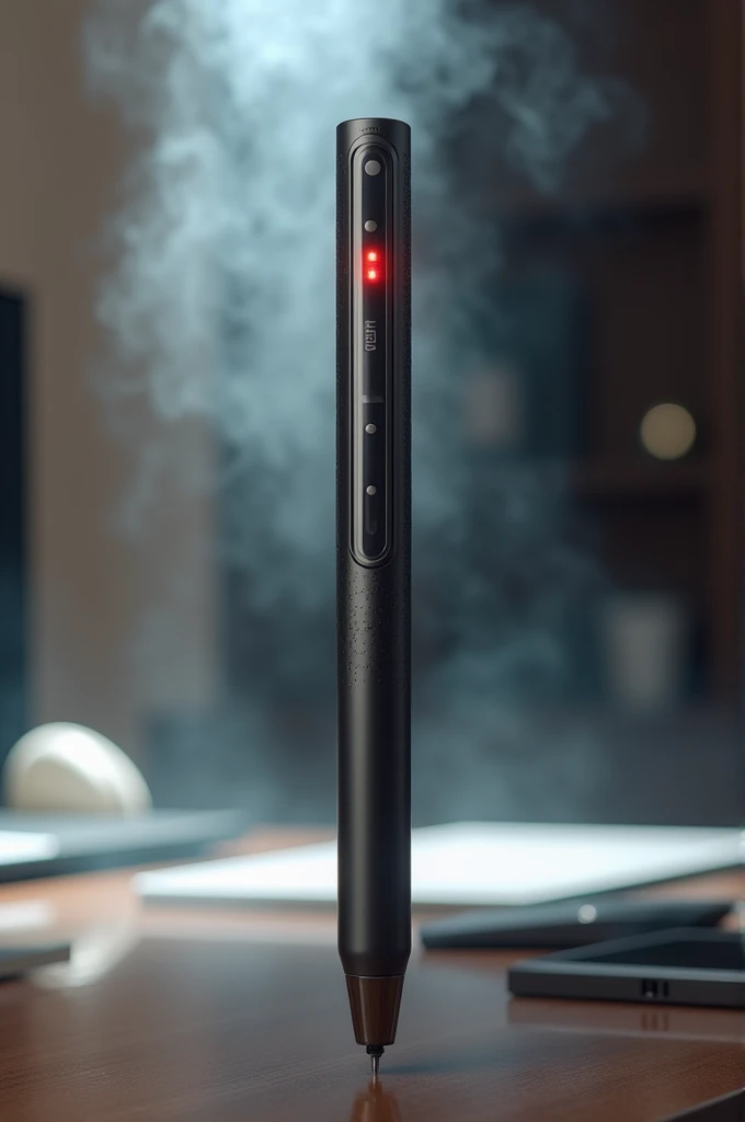 Multifunctional ergonomic pen with lights and smoke